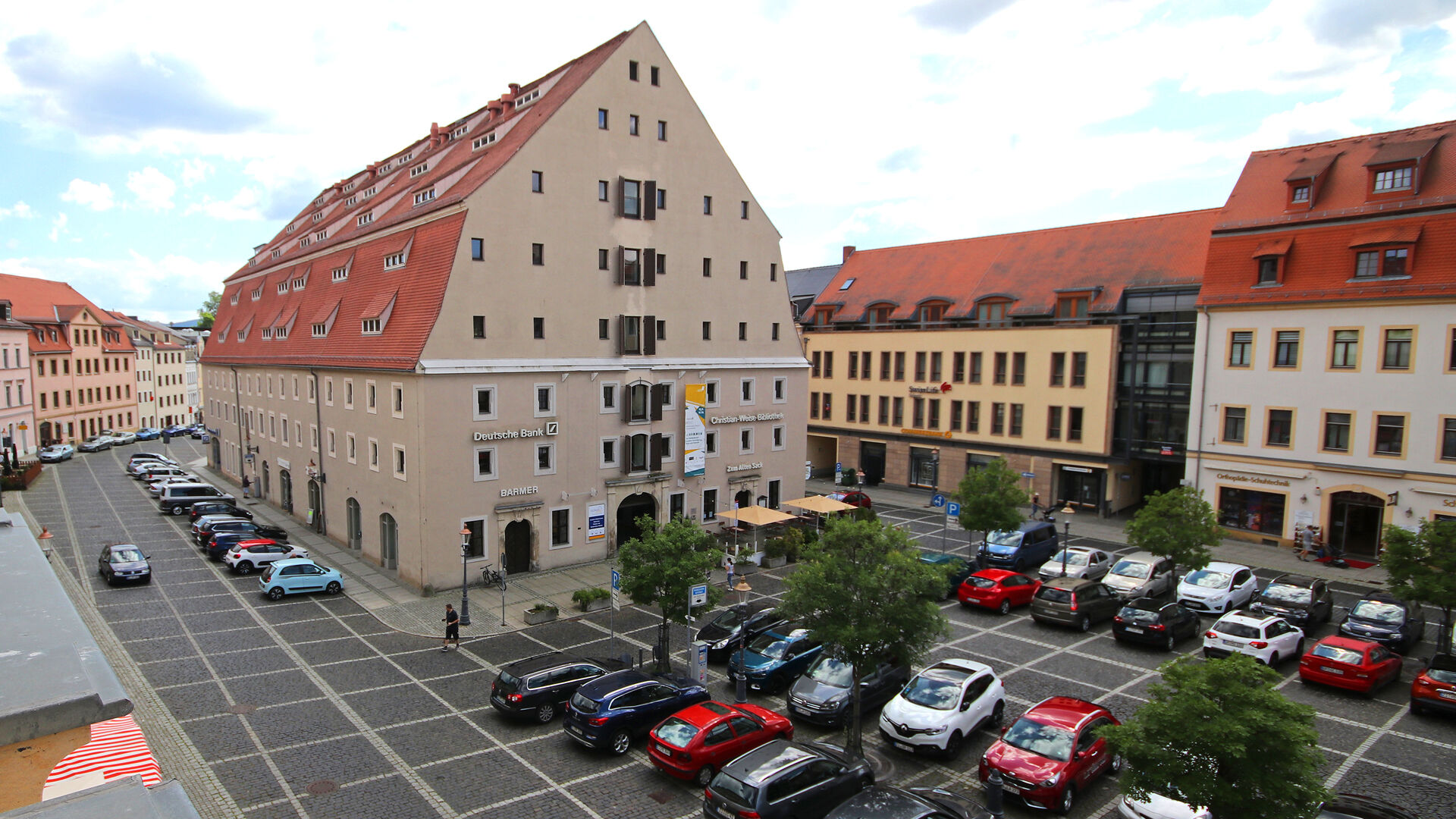 Blick aus dem Hotel Zittauer Hof auf das historische Salzhaus 
© Hotel Zittauer Hof - Mario Heinke
