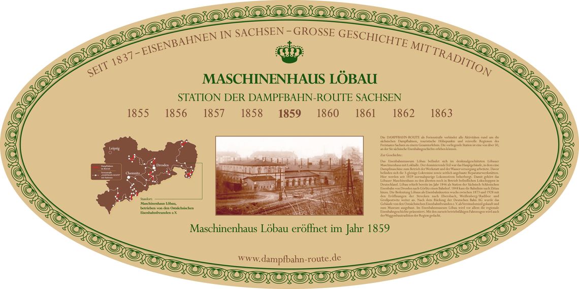 Stationsschild - Maschinenhaus Löbau