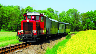 Dieselzug auf der Döllnitzbahn. 
© Pressebild Döllnitzbahn GmbH