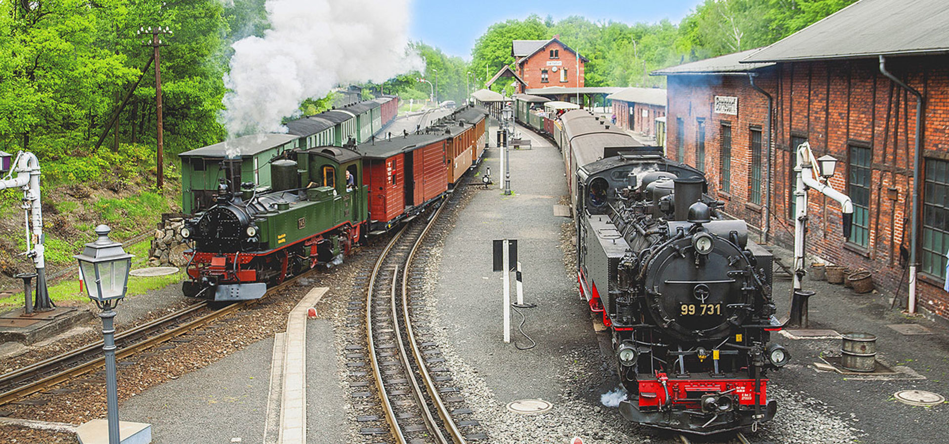 Doppelausfahrt in Bertsdorf. 
© Mario England