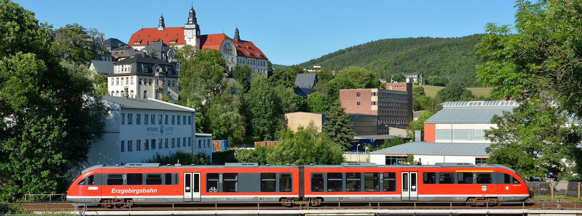 Ein Zug der DB Erzgebirgsbahn in Aue 
© Steffen Schmidt