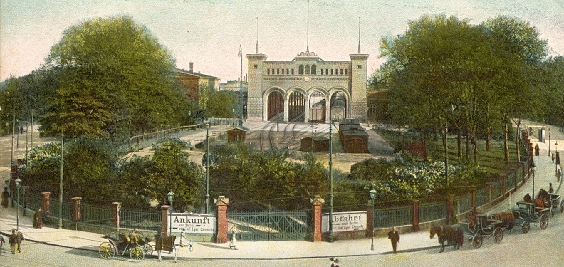 Historische Bayerischer Bahnhof in Leipzig. 
© Sammlung Linz