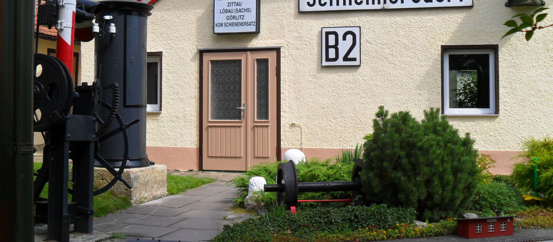 Eingang Eisenbahnmuseum 
© Wolfgang Frey
