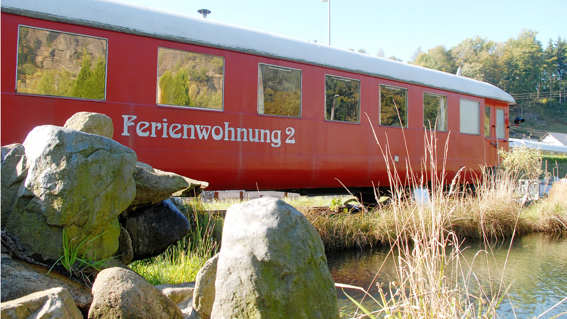 Ferienwohnung im Eisenbahnwaggon des Wolkensteiner Zughotels 
© Wolkensteiner Zughotel - Foto: Doreen Bierdel