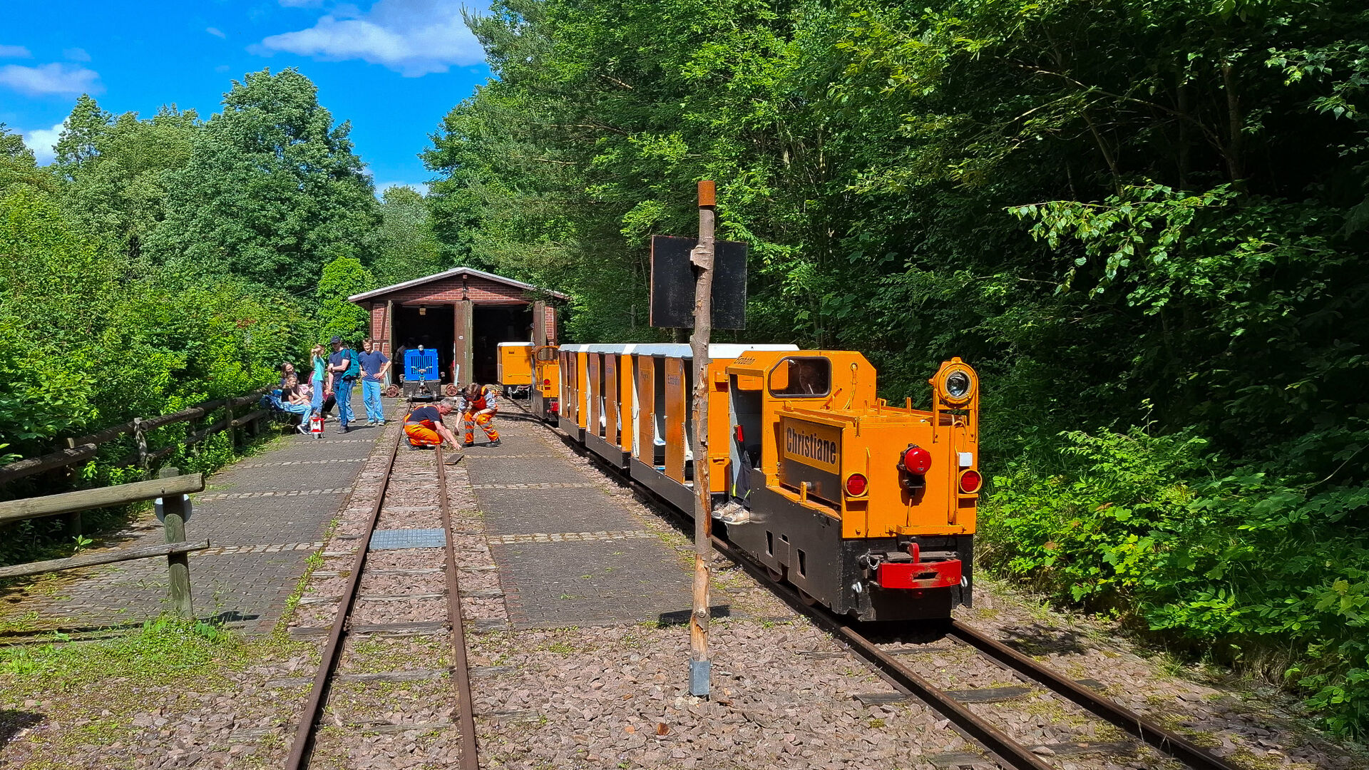 Bahnsteig der Erzbahn Dreiwerden 
© Björn G. Dietrich
