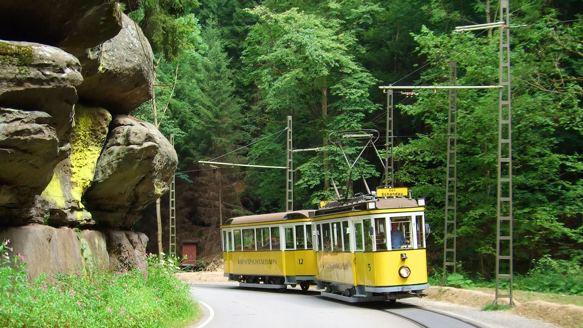 Kirnitzschtalbahn 
© Oberelbische Verkehrsgesellschaft Pirna - Sebnitz mbH - Solveig Grosser