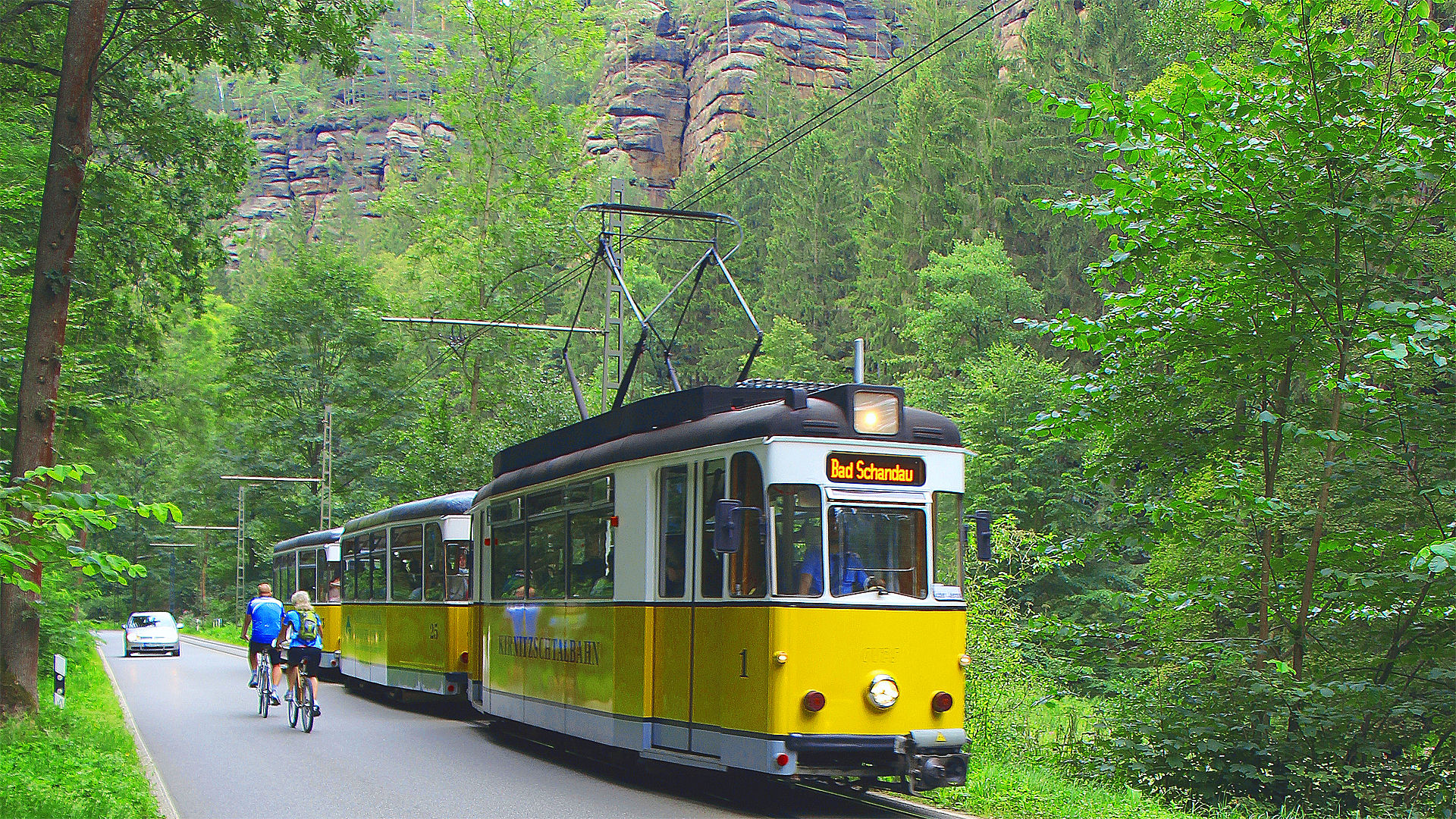 Kirnitzschtalbahn 
© Oberelbische Verkehrsgesellschaft Pirna - Sebnitz mbH - Solveig Grosser