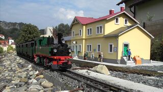 Gartenbahnanlage der Eisenbahnwelten im Kurort Rathen 
© Eisenbahnwelten im Kurort Rathen