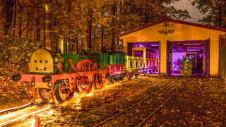 Die Parkbahn bei Nacht 
&copy; Parkeisenbahn G&ouml;rlitz