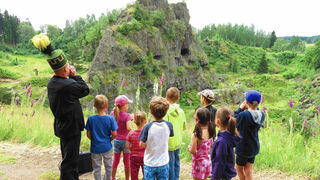 F&uuml;hrung an der Binge in Geyer 
&copy; Stadt Geyer