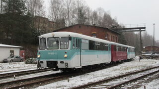 Triebwagen aus Adorf in Schwarzenberg 
© Heiko Schnidt