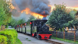 Mondscheinfahrt der Waldeisenbahn Muskau. 
© Waldeisenbahn Muskau GmbH