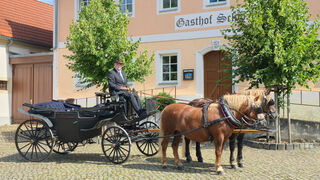 buchbare Pferdekutsche 
&copy; Gasthof Schweta