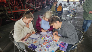 Brettspiel-Zeit im Eisenbahnmuseum Chemnitz 
&copy; Schauplatz Eisenbahn